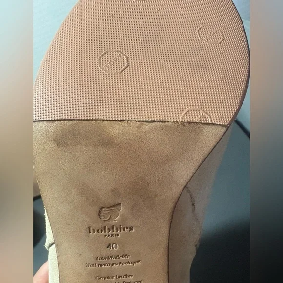 BOBBIES PARIS High-Heeled Suede Leather Ankle Boots - Picture 10 of 11